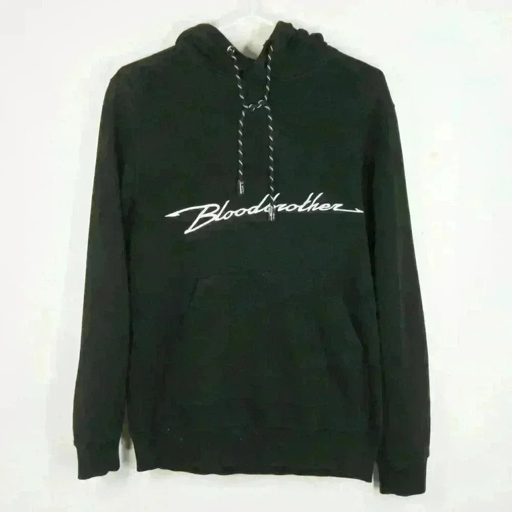 Blood Brother Signature Logo Black Hoodie Pullover Sweater